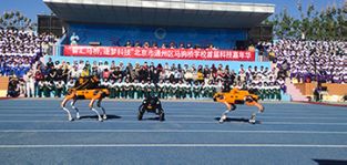 凌天攜帶四足機(jī)器狗、偵檢無(wú)人機(jī)等高精尖裝備走進(jìn)校園，助力北京通州市馬駒橋?qū)W校首屆科技嘉年華